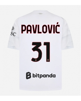 AC Milan Strahinja Pavlovic #31 Maglia Gara Trasferta Repliche 2026-27 Maniche Corte AC Milan Strahinja Pavlovic #31 Maglia Gara Trasferta Repliche 2026-27 Maniche Corte